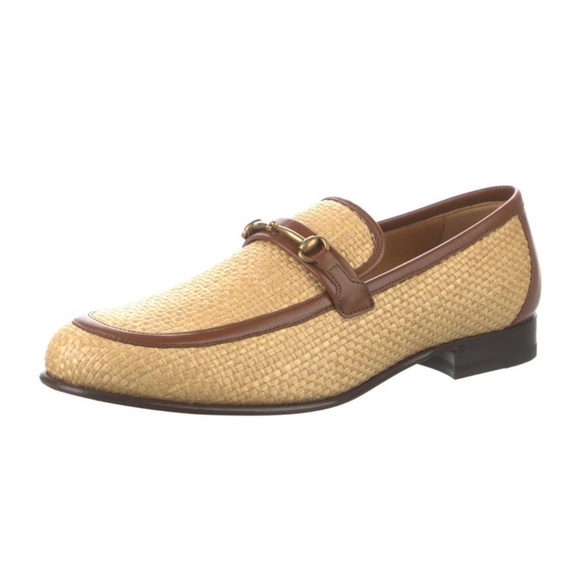Gucci Printed Leather Trim Loafers - Picture 1 of 5